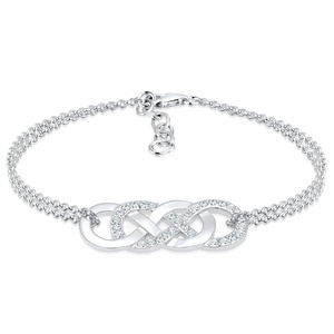 Elli Bracelet Infinity Liebe Kristalle 925 Silber Bracelet