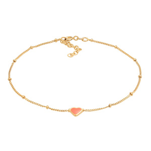 Elli Bracelet de Cheville Bracelet de cheville Femmes pendentif coeur intemporel  Bijoux