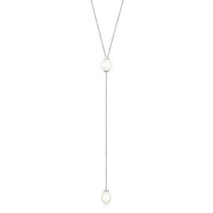 Elli Collier Femme  Perle de Culture d'Eau Douce  (925/1000) Argent collier