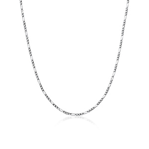 KUZZOI Collier Chaîne de Figaro Basic Trend Massif Oxidée Collier Homme - (925/10 collier