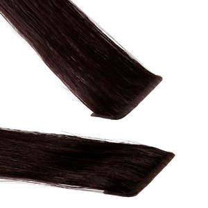 Extensions adhesives Invisible Premium cheveux naturels #2 Marron foncé extensions 