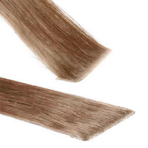 Extensions adhesives Invisible Premium cheveux naturels #12 blond miel extensions 