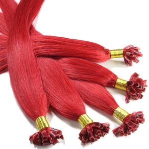 Extensions à chaud bonding cheveux naturels #rouge 0.5g extensions