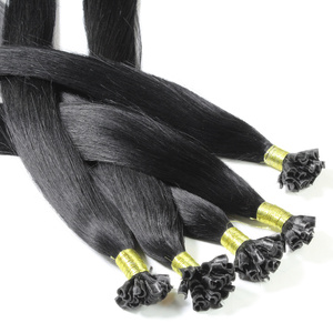 Extensions à chaud bonding cheveux naturels #1 Noir 0.5g extensions