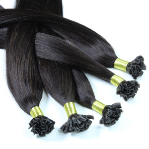 Extensions à chaud bonding cheveux naturels #1b Noir naturel 0.5g extensions