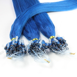 Extensions à froid cheveux naturels #bleu 1g extensions