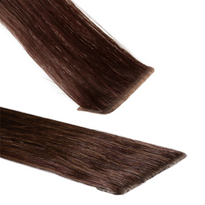 Extensions adhesives Invisible Premium cheveux naturels #5 Marron chocolat extensions