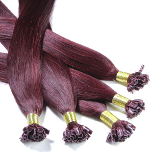 Extensions à chaud bonding cheveux naturels #99j Bourgogne 0.5g extensions