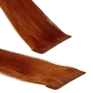 Extensions adhesives Invisible Premium cheveux naturels #130 Rouge cuivré extensions