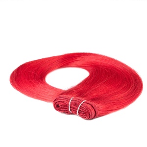 Extensions Tissage cheveux naturels #rouge 100g extensions