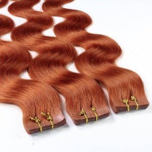 Extensions adhésives cheveux naturels #130 Rouge cuivré extensions 