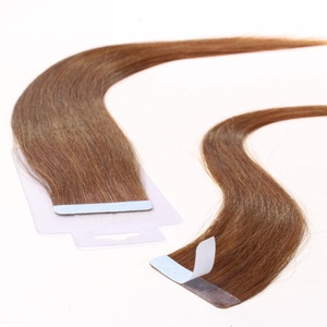 Extensions adhésives cheveux naturels #8 Marron clair extensions