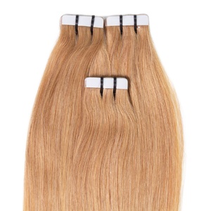 Extensions adhésives Premium cheveux naturels #27 Blond doré foncé extensions