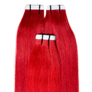 Extensions adhésives Premium cheveux naturels #rouge extensions