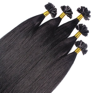 Extensions à chaud Premium cheveux naturels #1 noirs 0.5g extensions