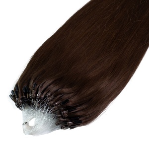 Extensions à froid Microring Premium cheveux naturels #4 Marron 0.5g extensions