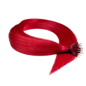 Extensions à froid Nanoring Premium cheveux naturels #rouge 0.5g extensions