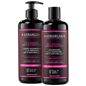Kerargan - Duo Ultra Réparateur Shampoing & Après-shampoing à la Kératine pour Ch Gel capillaire 