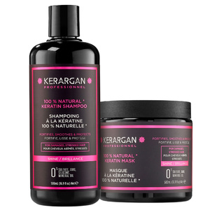 Kerargan - Duo Ultra Réparateur Shampoing & Masque à la Kératine pour Cheveux Abî Coffret