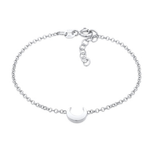 Elli Bracelet Enfants pendentif demi-lune symbole astro en argent sterling 925 Bracelet