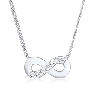 Elli Collier Femmes pendentif symbole l'infini avec cristaux en argent sterling 9 collier
