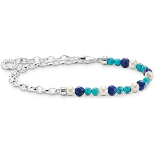 Bracelet 925 Argent bleu, turquoise Bracelet 