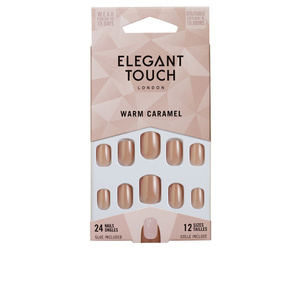 Core Colour Nails With Glue Squoval #warm Caramel Elegant Touch faux ongles 