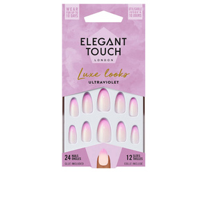 Luxe Looks Nails With Glue Short Stiletto Limited Ed #ultra Violet faux ongles 
