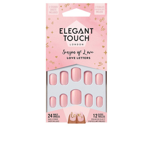 Luxe Looks Nails With Glue Squoval Limited Ed #love Letters Elegant Touch faux ongles 