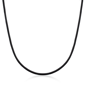 KUZZOI Collier Hommes Basic Intemporel avec caoutchouc en argent sterling 925 collier