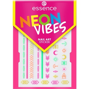 Neon Vibes Nail Art Sticker Autocollants pour les ongles