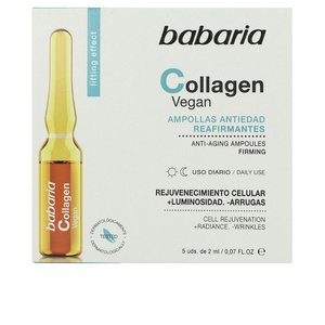 Vegan Collagen Ampoules Raffermissantes Intenses 5 X Babaria Peeling visage