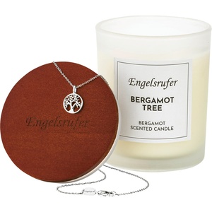 Bougies parfumées Bougie-bijou Bergamote avec chaîne Arbre de vie Bougie 