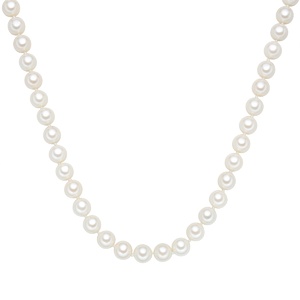 Collier de perles Perles organiques Perles organiques en Blanc collier