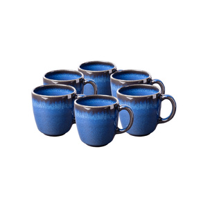 Tasse à café 6 pièces Lave bleu Tasse