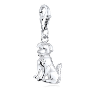 Elli Amulette Femmes chien pendentif animal ami en argent sterling 925 Pendentif