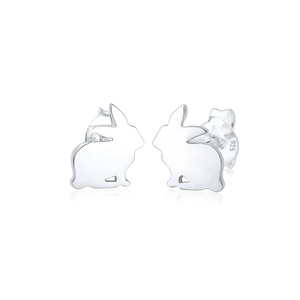 Elli Boucles d'Oreilles Lapin Animal Doux Boucles d'oreilles Enfants  (925/1000)  Boucles d'oreilles