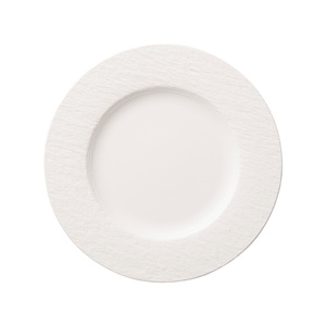 Assiette plate Manufacture Rock blanc Assiette