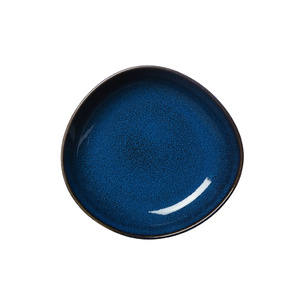 Coupe plate petite Lave bleu Bol