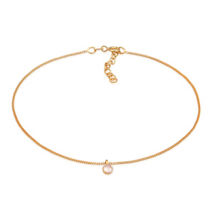 Elli Bracelet de Cheville Femmes bracelet de cheville pendentif solitaire avec pi Bijoux