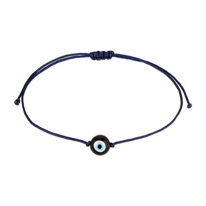 KUZZOI Bracelet Hommes symbole du mauvais œil perle de verre en nylon Bracelet