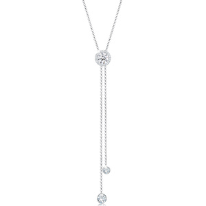 Elli PREMIUM Collier Femme Forme Y Simple Cristal de - (925/1000) Argent collier