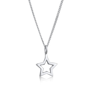 Elli Collier Femmes pendentif étoile Astro Moderne en Argent Sterling 925 Bijoux