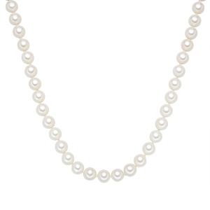 Collier de perles Perles organiques Perles organiques en Blanc collier 