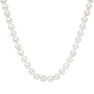 Collier de perles Perles organiques Perles organiques en Blanc collier 