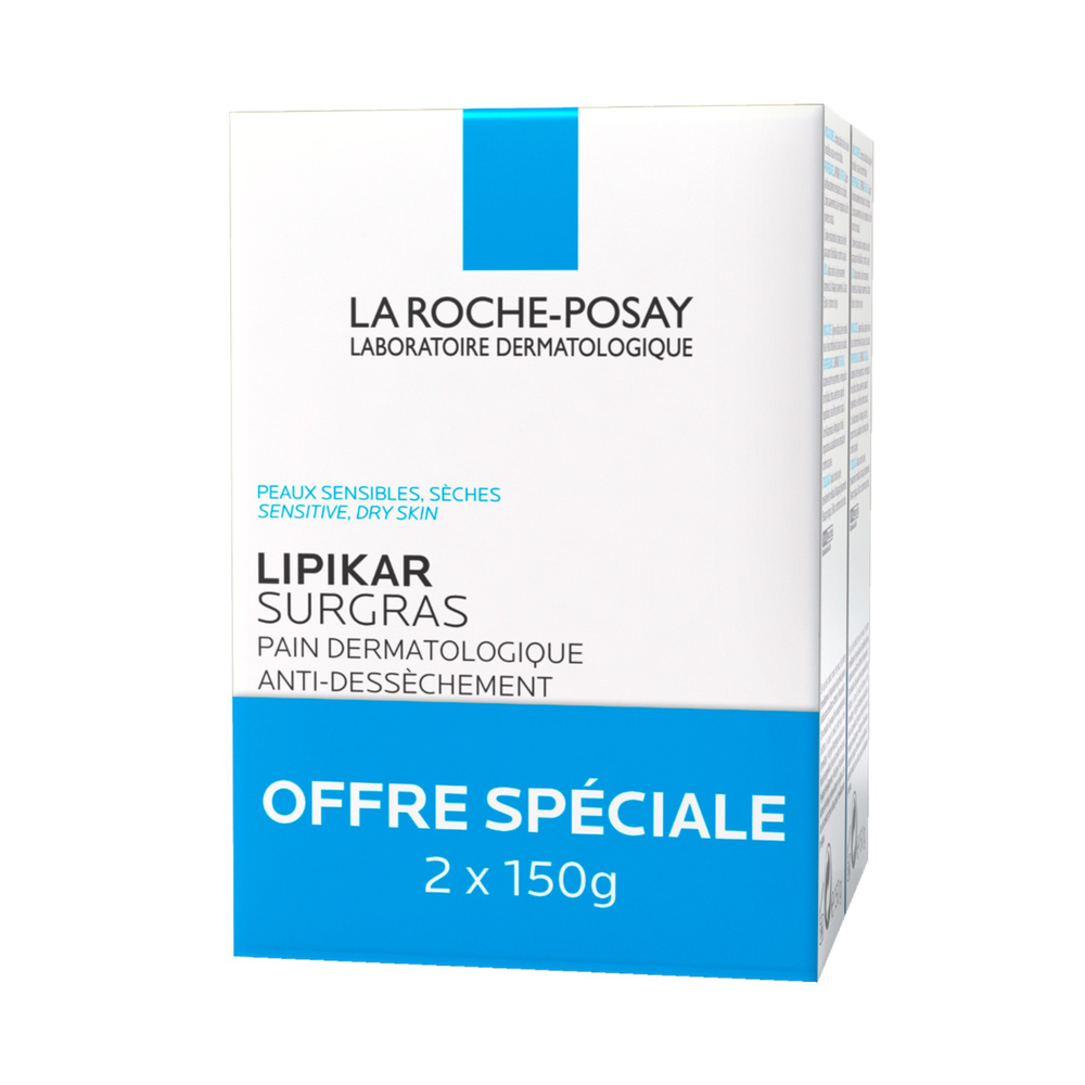 La Roche Posay Lipikar Lot*2 Surgras Pain 2*150 g