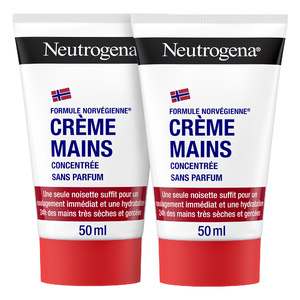 Neutrogena Duo Crème Mains Concentrée Sans Parfum 2 x 50 ml Crème 