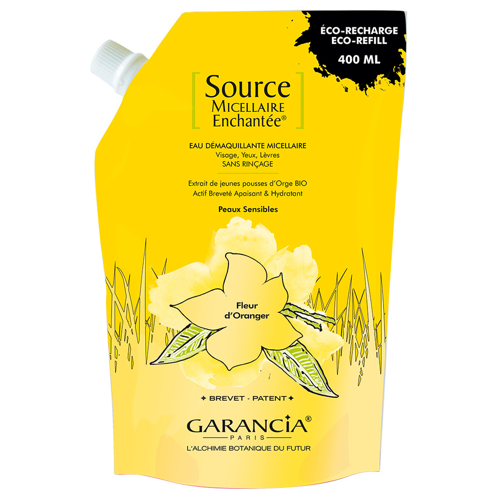 Garancia - Source Micellaire Enchantée Eau Démaquillante micellaire Fleur d'Oranger 400 ml