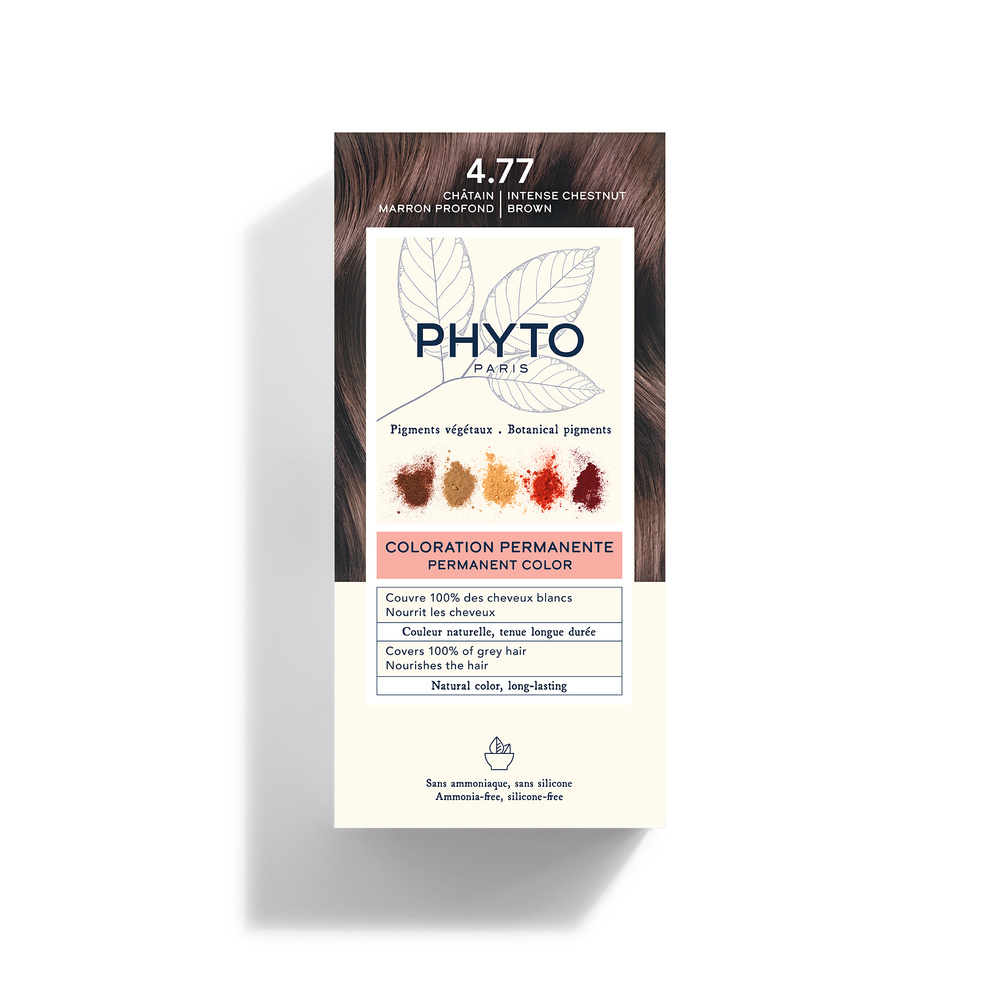 Phyto - Coloration Permanente 4.77 Châtain Marron Profond Kit coloration 112 ml