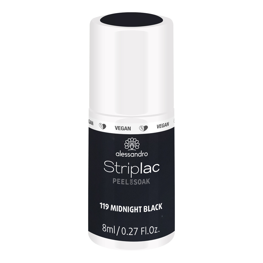 Alessandro Striplac Striplac Peel or Soak Midnight Black 8ml